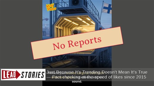 Fact Check: Finland Did NOT Test 'World's First Engine-less Superconducting Maglev Cargo Pipeline', As Of August 28, 2025 | Lead Stories