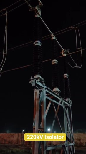 #power #electrical #energy #220kv #isolator #coronaeffect