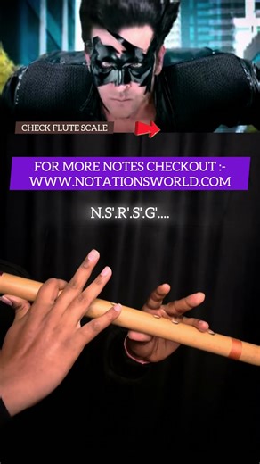 Krrish Theme Flute Tutorial | #krrish #flutetutorial #flutelessons #flutenotes #flute