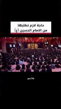 فاصل - حاجةٌ أطلبُها من باب الحوائج وسيّدِ الشهداء في كلِّ مجلسٍ وزيارة كُنْ شفيعي في لحدي يا حسينُ