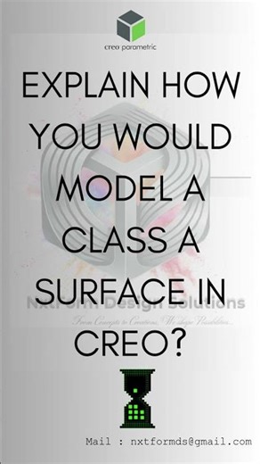🎯 Explain how you would model a Class A surface in Creo?