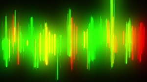 Abstract neon equalizer