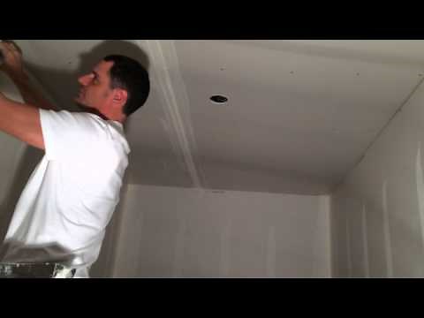 How to tape drywall ceiling flats and angles