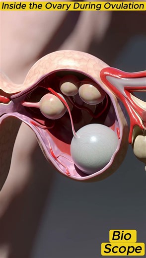 Ovulation Explained Simply | Female Reproductive Cycle #anatomy #humanbiology #sciencevideo