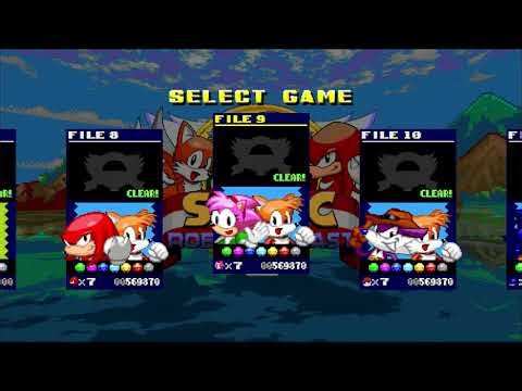 srb2 100% save file 100% save files modern sonic and custom duo save files