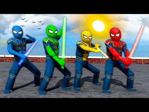 SPIDER-MAN vs. SMART AI NPCs: Ultimate Fight Active Ragdoll Physics Game!