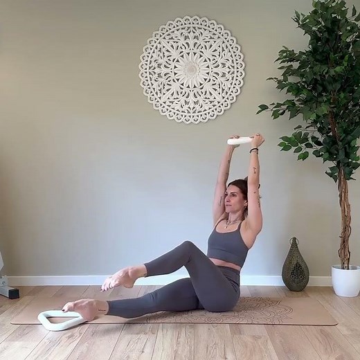 Toe Taps (Weighted Triangle Core Workout)