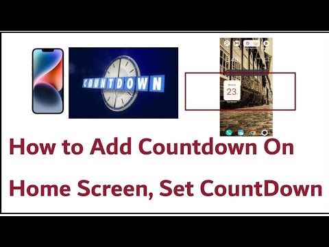 How to Add Countdown On Home Screen | Set CountDown