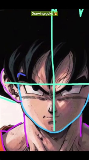 How to draw goku easy 🔥💯 #ytshorts #goku #drawing #howtodraw