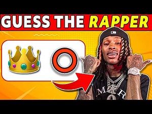 Guess The Rapper by their Emoji ⭐😁| (99.9% Will Fail) | Rap Quiz 2024