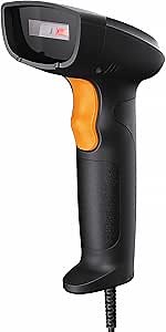 Barcode Scanner, 1D USB Handheld Barcode Reader, Screen Scanning, BS02004