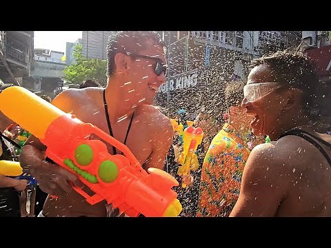 Songkran Festival 2024 Bangkok, Thailand | World's Best Water Fight