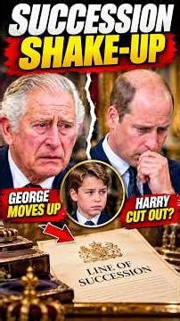 King Charles’ Succession Plan Harry OUT, George IN #Shorts
