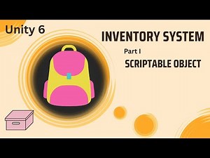unity 6 inventory- part I - scriptable object