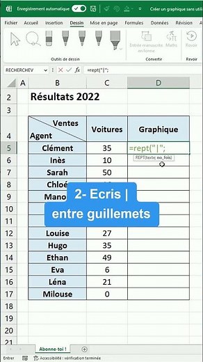 Créer un histogramme sans utiliser de graphique 📊 | Astuce Excel