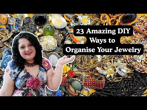 How to Organise Jewelry at Home | 23 Easy DIY Hacks