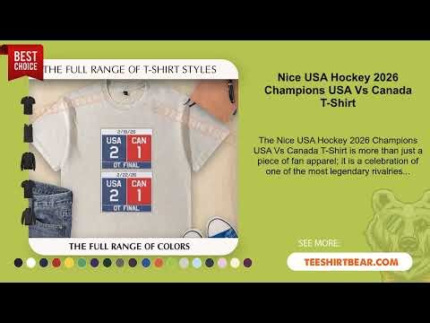 Nice USA Hockey 2026 Champions USA Vs Canada T-Shirt