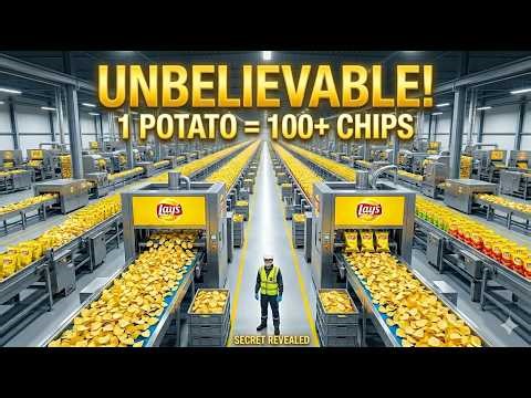 Inside Lay’s Factory: How 1 Potato Becomes 100+ Chips | The Secret Process
