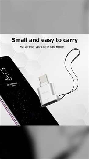 TF Card Reader USB-C, Metal, Micro SD, up to 512GB, Mini – Lenovo Thinkplus – AliExpress