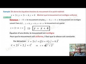Vidéo13_Mouvmts Rectilignes_cours1