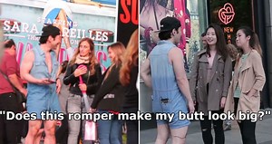 Asian Man Wears a ROMPER to Pick Up Women in NYC