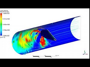 Ansys Workbench cfx particle flow through a butterfly valve
