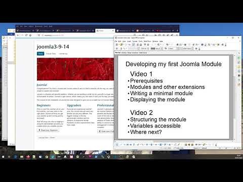 Basic Joomla Module Development video 2