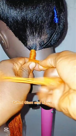 Braid Tutorial unique braids style you can do with yarn #braiding #hairtutorial #stylist #protectivestyles #yarn | Gifted Glam and Living