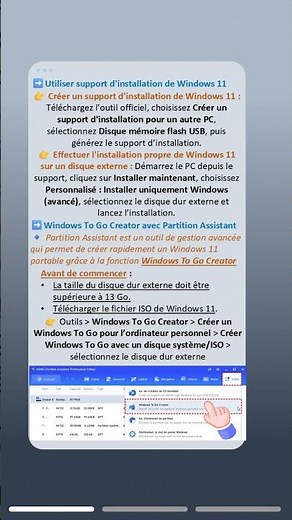 Guide complet : installer Windows 11 sur un disque dur externe