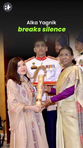 Alka Yagnik makes rare appearance, sparks health concerns #padmabhushan #shorts