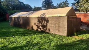 5'x15' Privacy Fence Screen Net Fencing 90% Privacy Blockage Windscreen Fence Cover with Copper Grommet for Patio Backyard Garden Swimming Pool, Zip Ties Included, Green