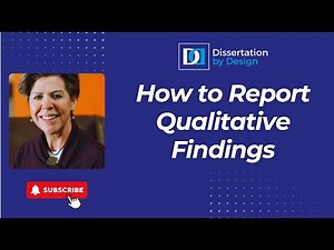 How to Report Qualitative Findings