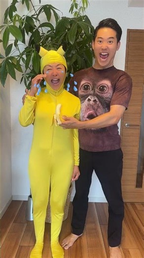 Monkey and Pikachu Sadly Could NOT Get Banana Part2 😍🍌🙉🌴🌈 #humor #funny #comedyvideo