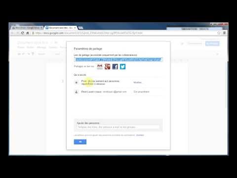 Partage de fichiers dans Google Drive (4/7)