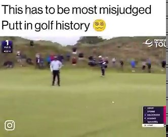 This might be the worst putt in history 😂
