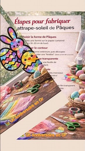 Attrape-soleil de Pâques : activité manuelle facile pour enfants