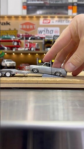 Low trucks need less angle 📐 replica Race Ramps printed by @awcscale #diecast #diorama #raceramps