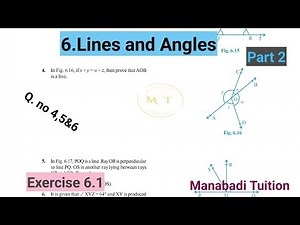9th class maths|Chapter 6|🤷‍♀️Lines and Angles|💁‍♂️Exercise 6.1|Q.no 4,5&6 |part 2|with notes|