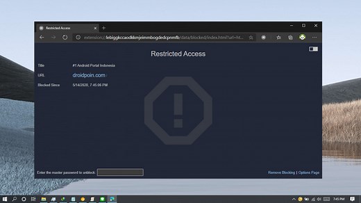 Cara Blokir Website di Edge Chromium
