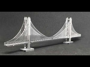 How to make a Golden Gate Bridge model - 3D Steel Model