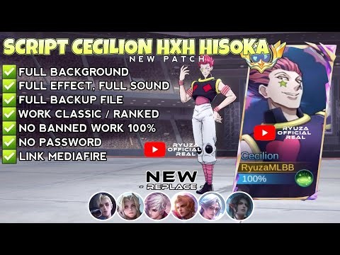 Script Skin Cecilion Hunter X Hunter - Hisoka No Password | Full Effect Voice | Patch Terbaru