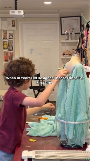 When 10 Years Old Designer Use Fabric For First Time #model #fashion