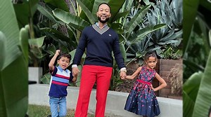 John Legend’s kids support him on 'The Voice' set in adorable video: Watch