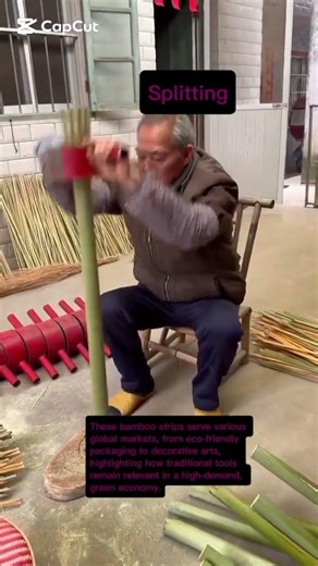 Sustainable Crafting: From Raw Stalk to Uniform Strips