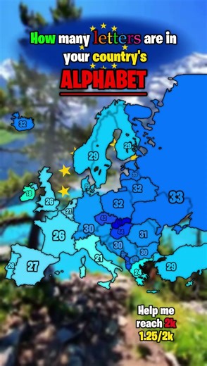 How many letters are in your country's alphabet