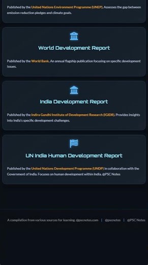 Human Development Reports HDRs: Themes and key findings