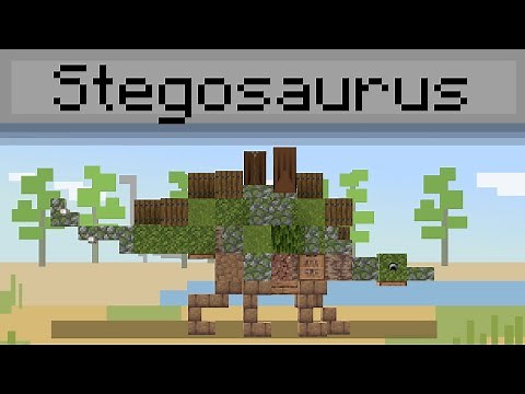 Minecraft | How To Build: Stegosaurus