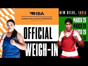 Official Weigh-In | Finals 2 | IBA Women's World Boxing Championships | New Delhi 2023