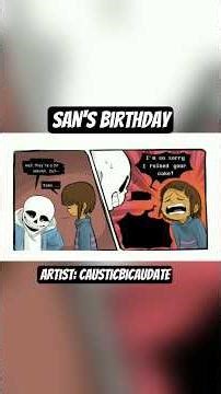Sans's Birthday | Undertale #sans #frisk #undyne #papyrus #undertale #comicdub