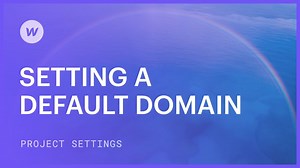 Set a default domain